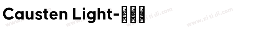 Causten Light字体转换